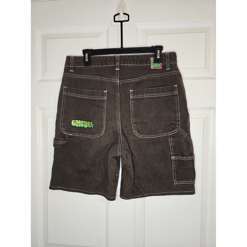 Empyre Tori Shorts Size 10 Womens Black Wide Leg Cotton Denim Carpenter Skate